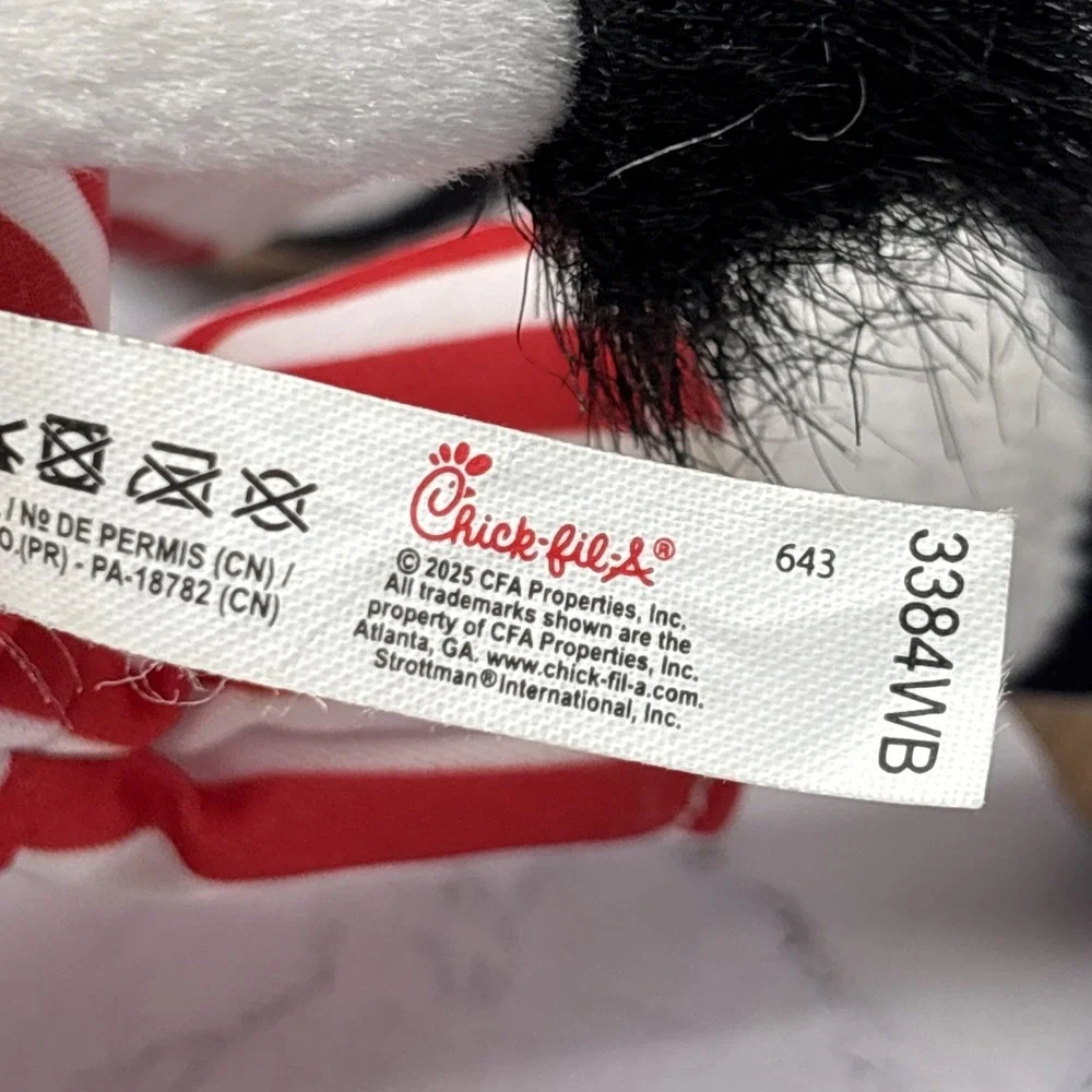 Chick-fil-A Summer 2025 Plush Cow Doll Toy Blue Tropical Island Shirt Cabana 7